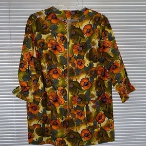 Vintage autumn mini dress.